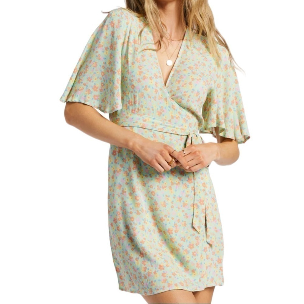 NWOT Billabong All For You Mini Dress in Spearmint Green SZ XS - Picture 6 of 8